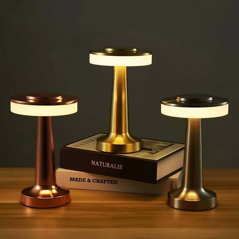 Touch Led Charging Table Lamp Creative Dining Hotel Bar Coffee Table Lamp Outdoor Night Light Living Room Decorative Desk Lamp