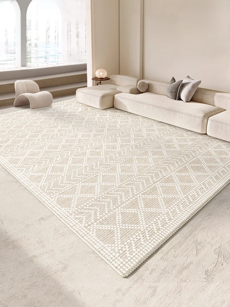 Modern Simple Large-area Living Room Carpet Comfortable Non-slip Beautiful Bedroom Rug Fresh Elegant Sofa Coffee Table Bed Rugs