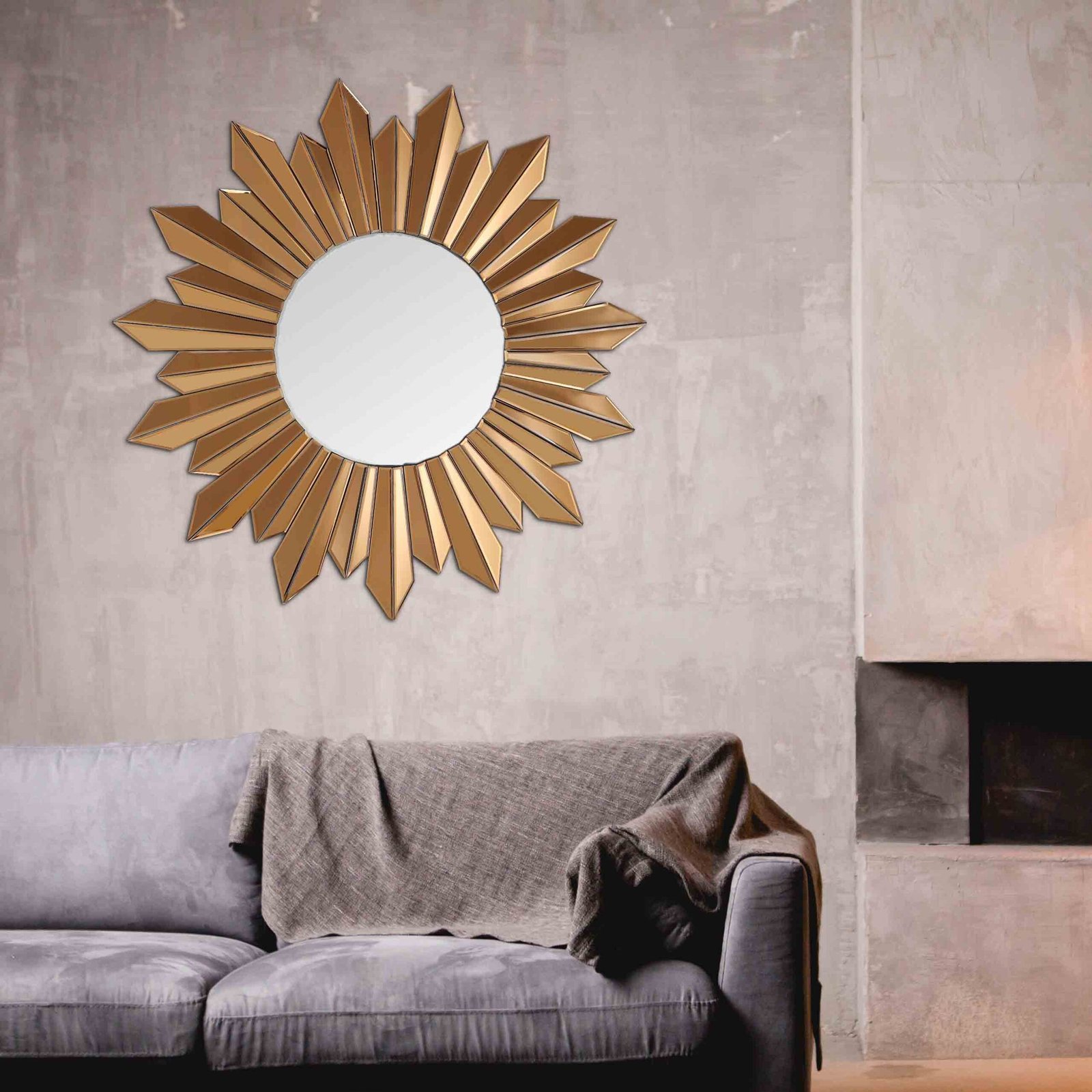 Golden Sun Accent Mirror