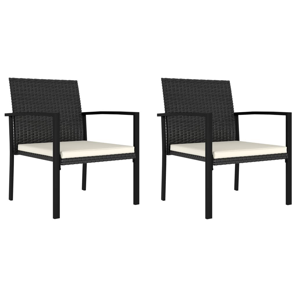 vidaXL Modern Dining Chairs Outdoor Patio Rattan Dining Chair Poly Rattan