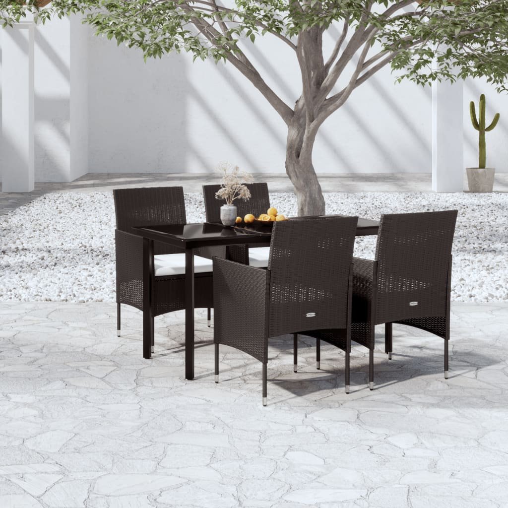 vidaXL Patio Dining Set Outdoor Dining Set Table and Chair Set for Garden