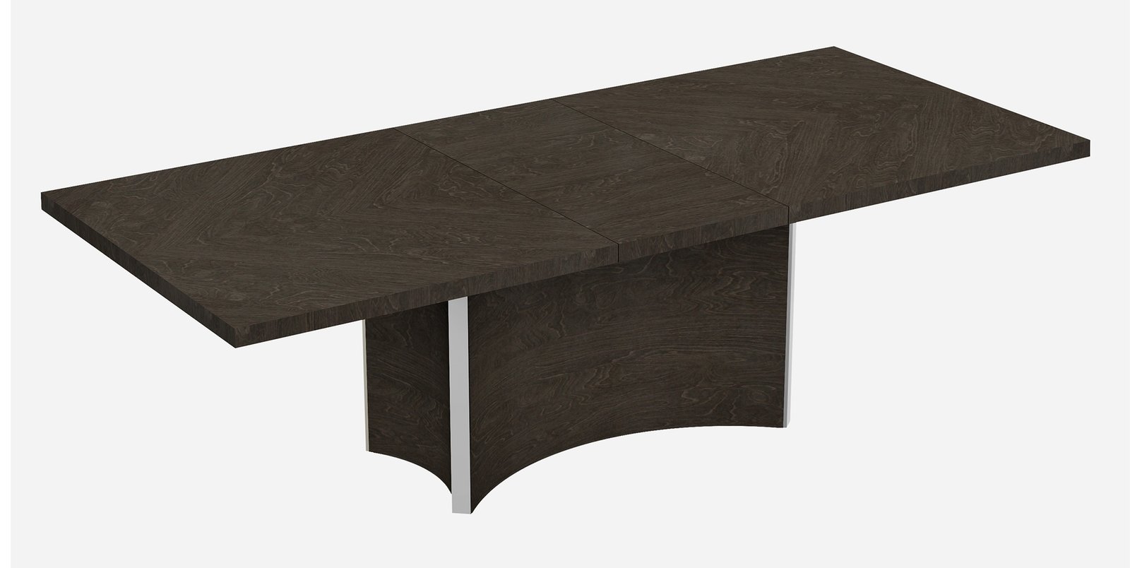 99″ Gray Brown Solid Wood Dining Table