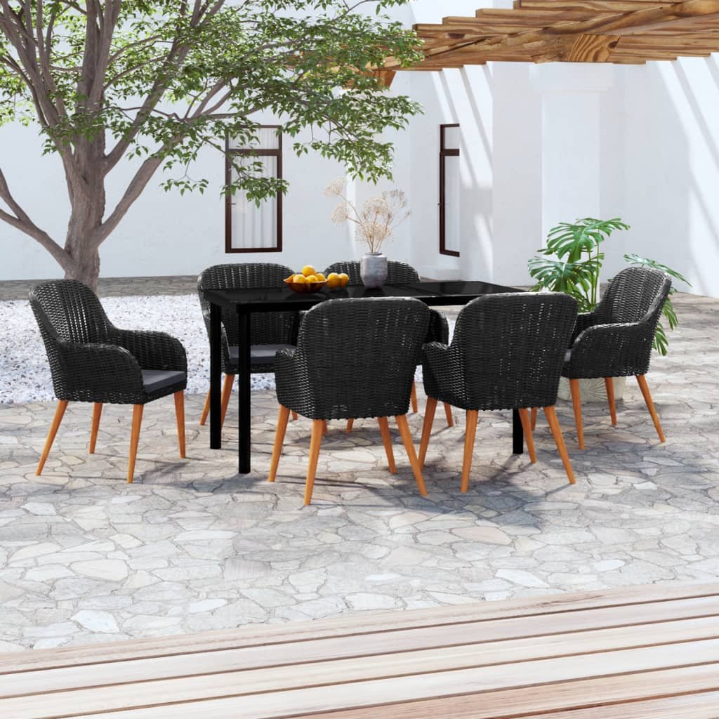 vidaXL Patio Dining Set Outdoor Dining Set Table and Chair Set for Garden